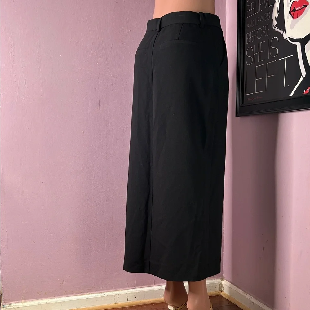 Abercrombie & Fitch Black Midi Skirt - Picture 3 of 6